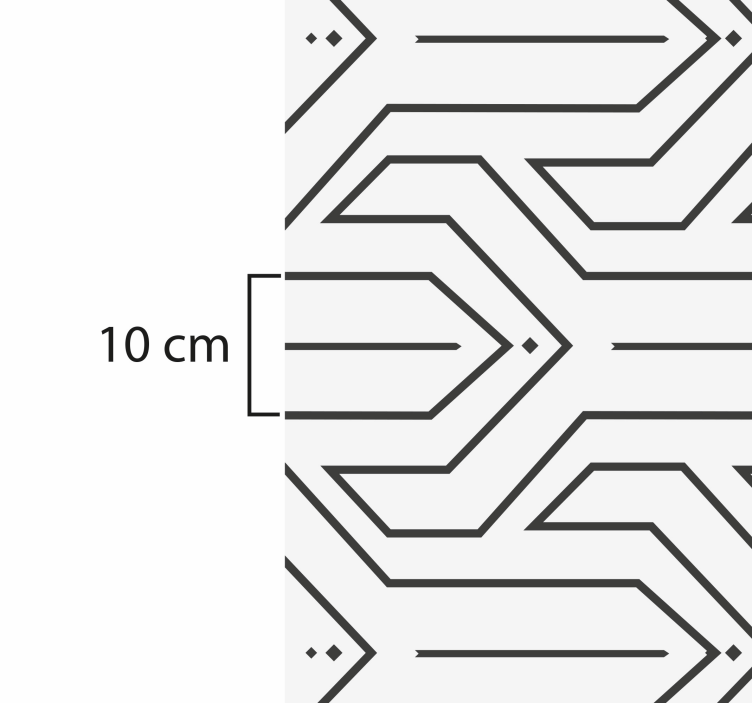 Geometrisk mønster geometriske vinyl teppe - Tenstickers