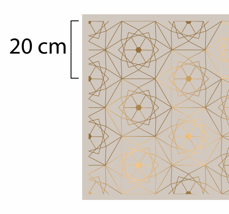 Brune teksturerte mosaikkfliser - Tenstickers