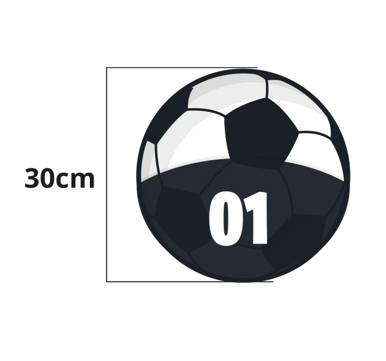 Treningspakke for fotball ungdom vinyl teppe - Tenstickers