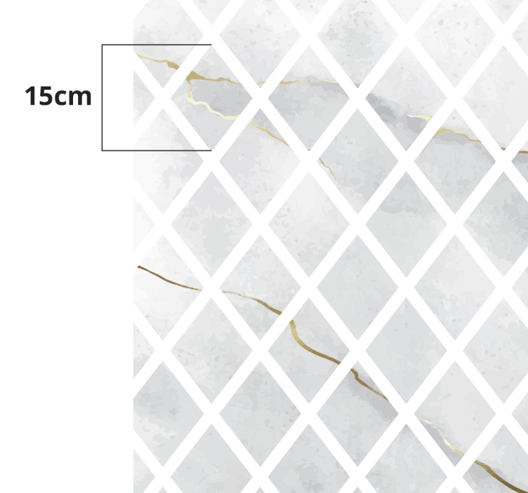 Gulvfliser av diamant og beija - Tenstickers