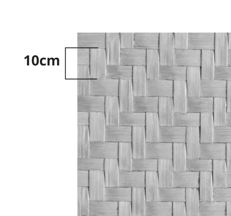 Vevd grå tekstur vinyl teppe stue - Tenstickers