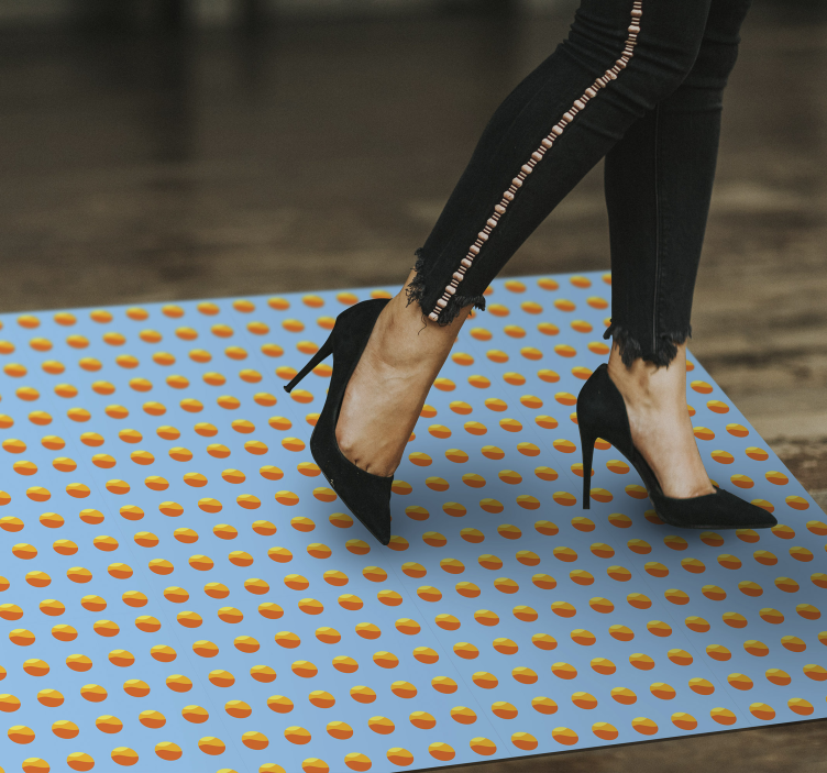 70-talls geometriske vinyl tepper i solmønster - Tenstickers