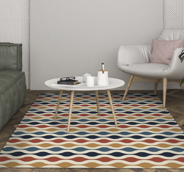 70-talls vintage vinyl teppe - Tenstickers