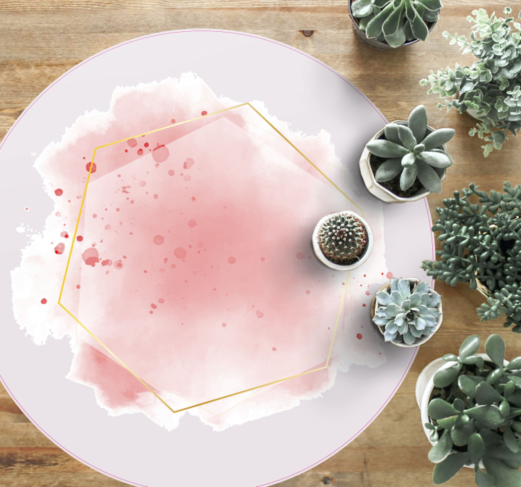 Abstrakt akvarell vinyl teppe minimalistisk - Tenstickers