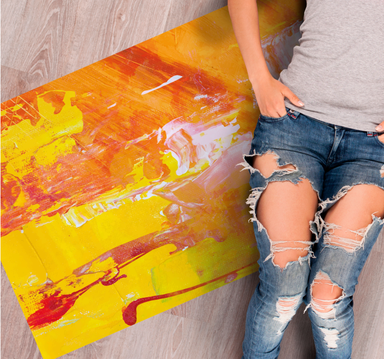 Abstrakt marmorering tekstur vinylteppe - Tenstickers