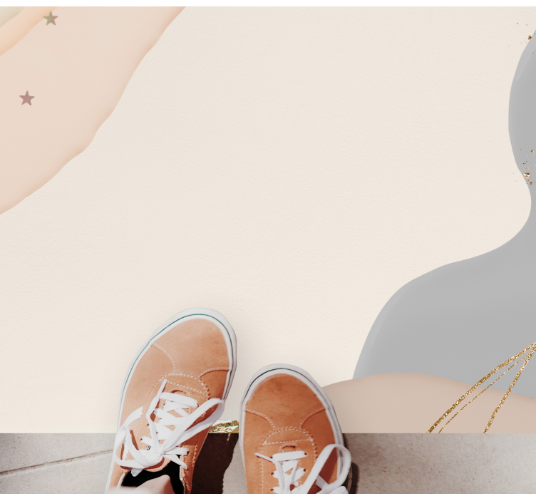 Abstrakte myke bølger vinyl teppe minimalistisk - Tenstickers