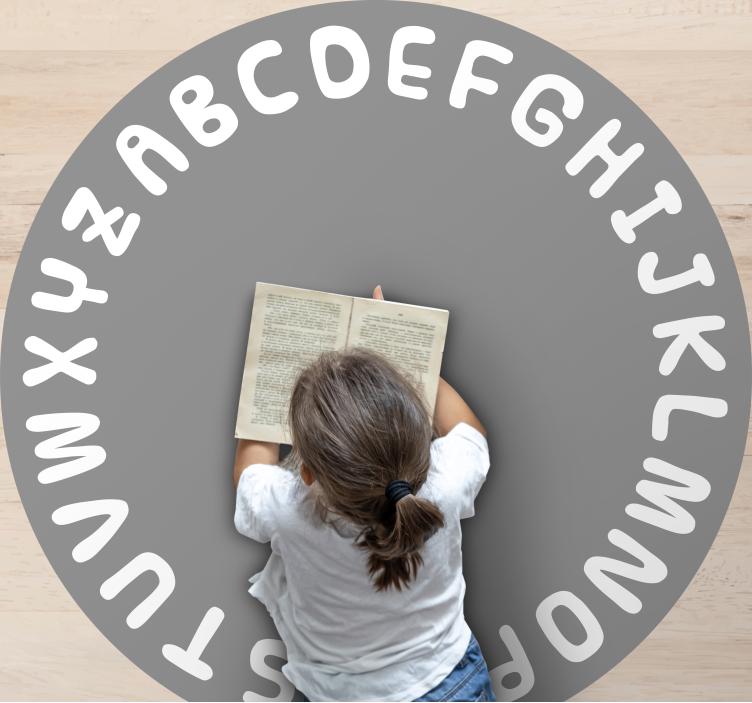 Alfabetet sirkel alfabet vinylteppe - Tenstickers