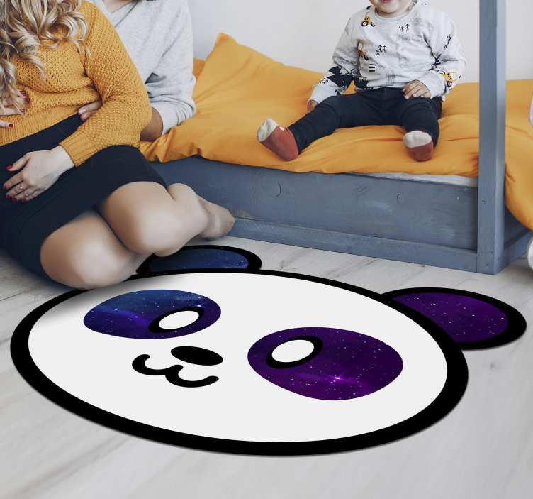 Anime galakse panda dyre vinyl teppe - Tenstickers
