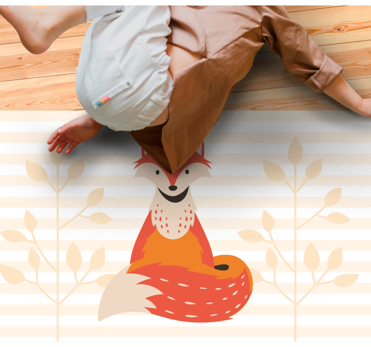 Ansikt av en rev søt dyre vinyl teppe - Tenstickers