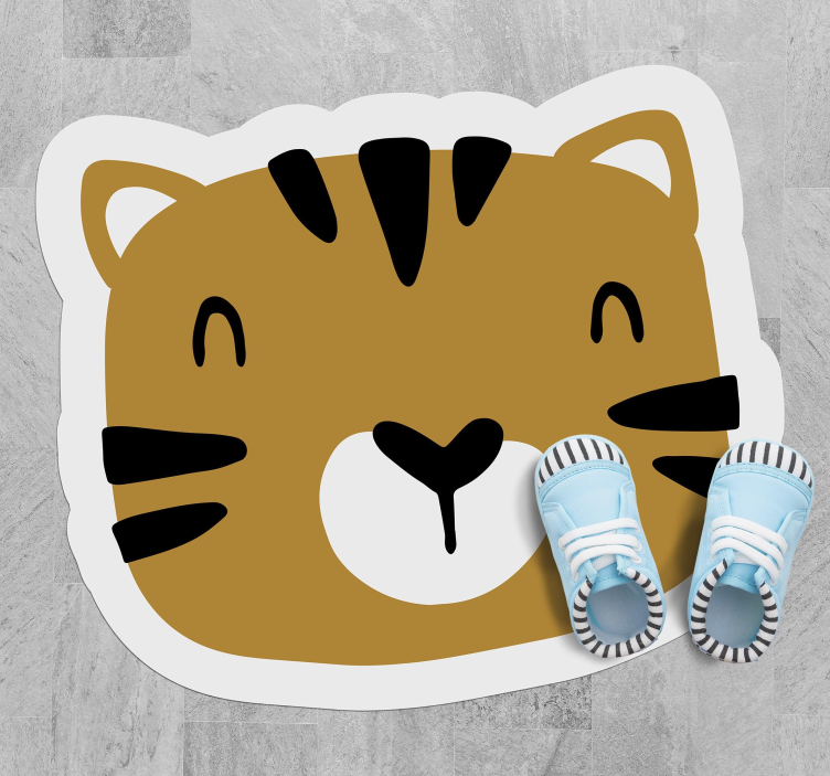 Barn mini tiger barn vinyl teppe - Tenstickers