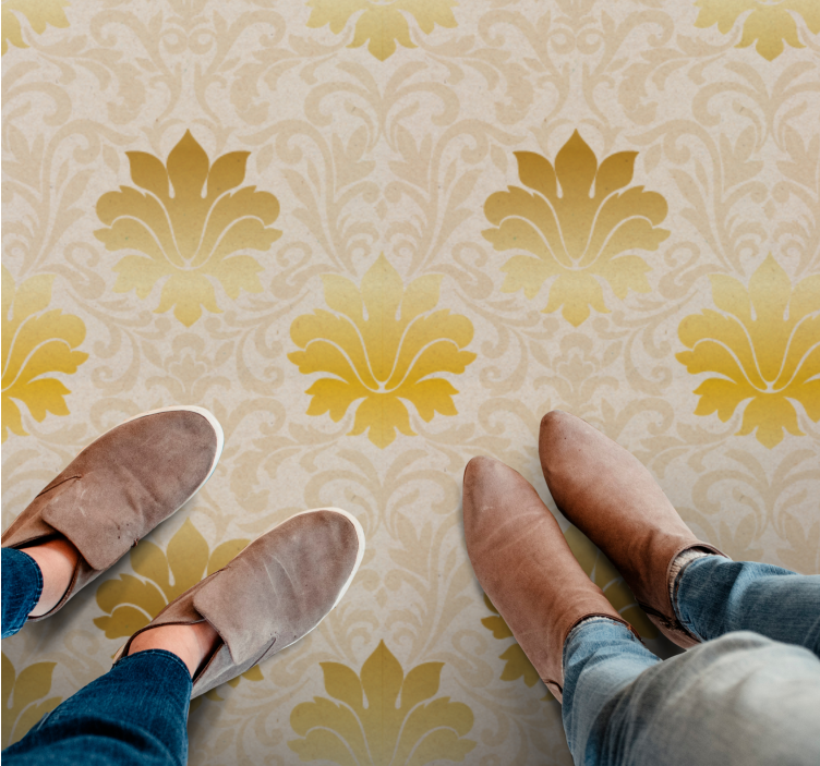 Barokk mønster eleganse vinyl teppe vintage - Tenstickers