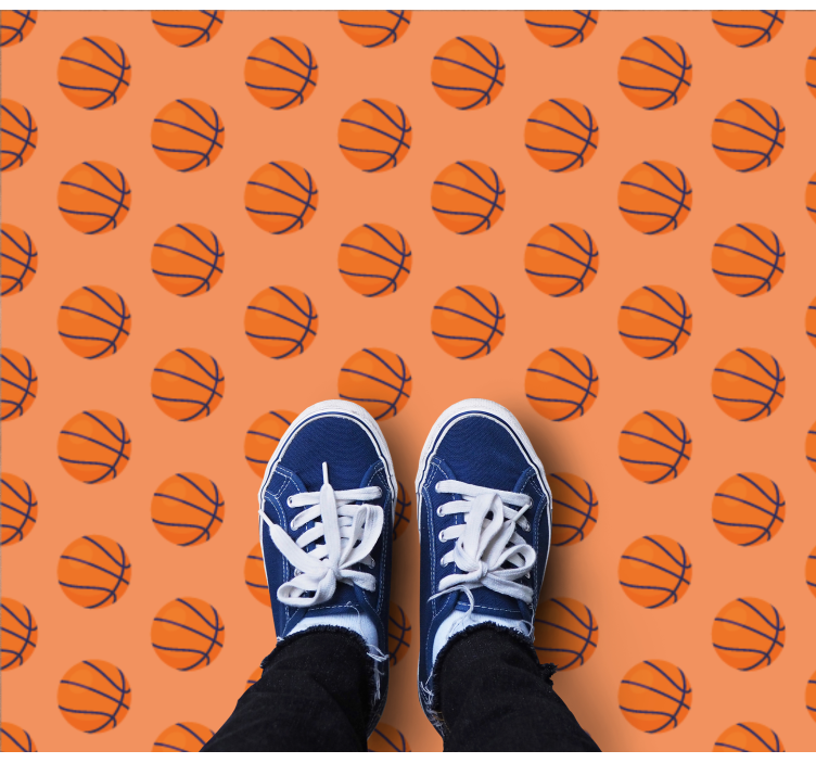 Basketballkonsept vinyl teppe spill - Tenstickers
