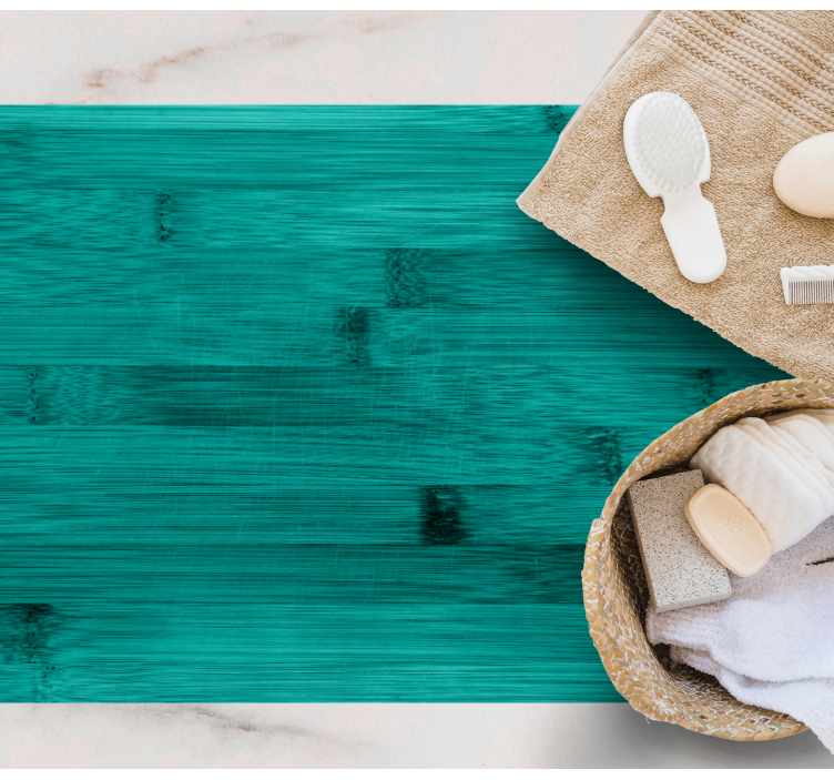 Blågrønn turkis tekstur vinyl teppe tre - Tenstickers