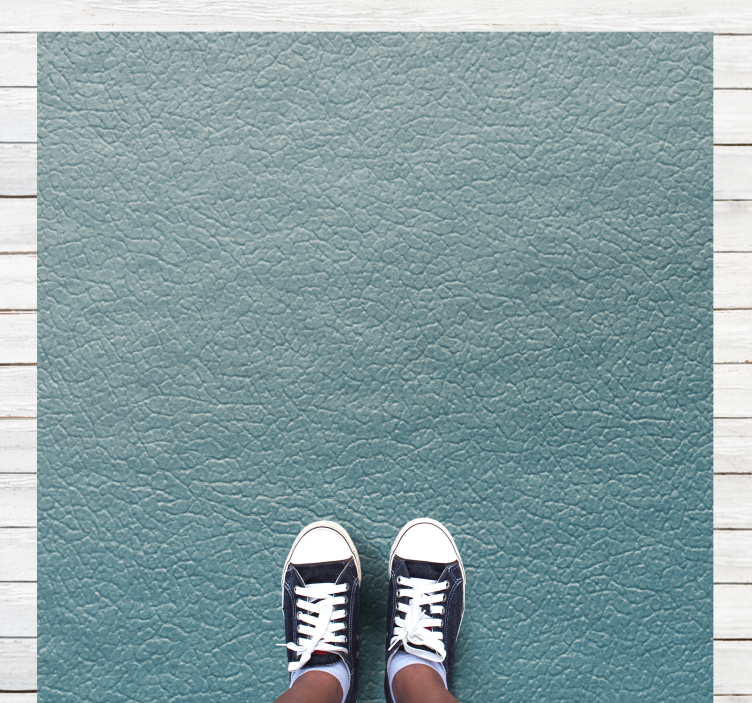 Blek blå tekstur Vinyl teppe firkant - Tenstickers