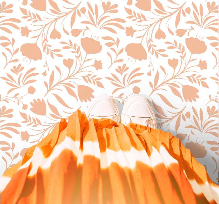 Blomstermønstret blomst vinyltepper - Tenstickers