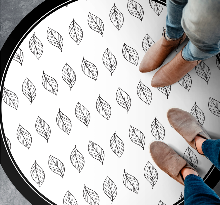 Botanisk oversikt blomst vinyltepper - Tenstickers