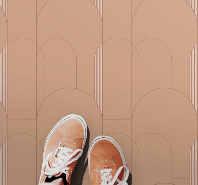 Buemønster overflate Vinyl teppe striper - Tenstickers