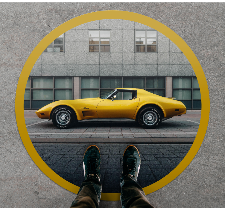 Chevrolet corvette vinyl teppe vintage - Tenstickers