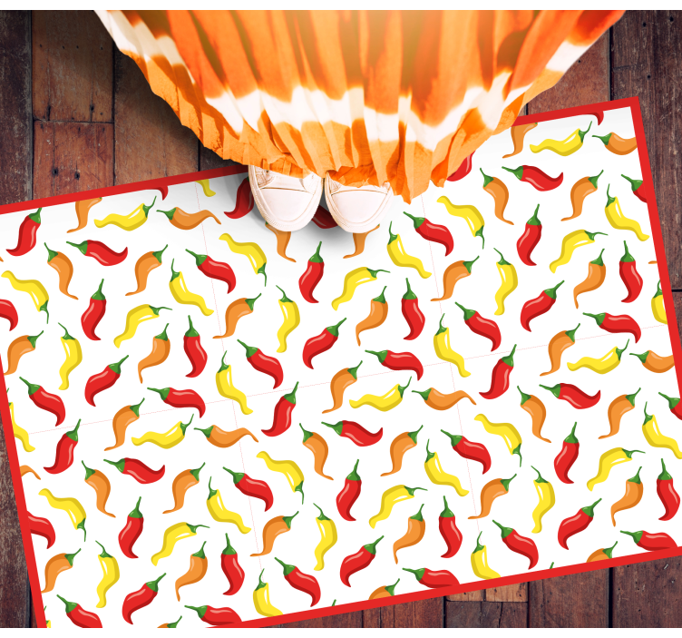 Chilipepper-konsept Vinyl teppe flere barn - Tenstickers