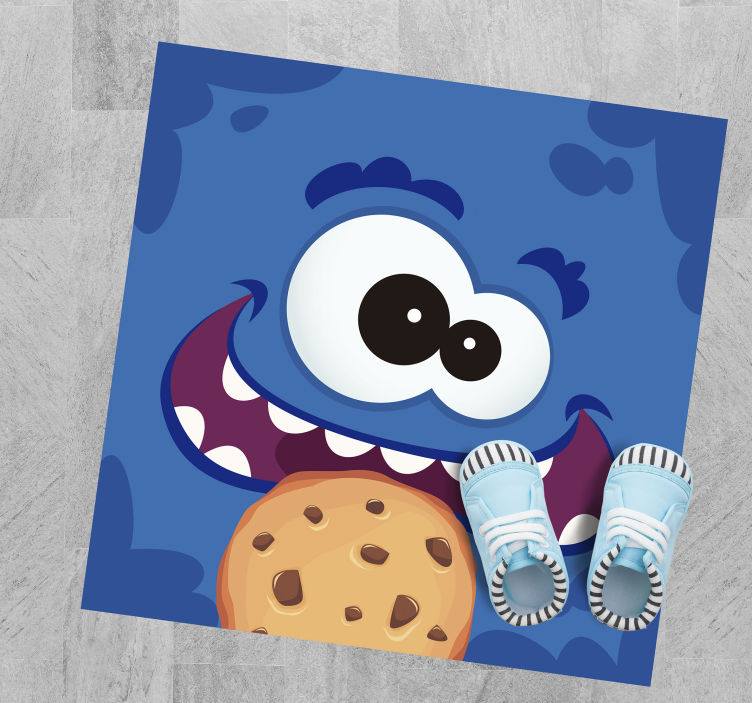 Cookie monster barn vinylteppe - Tenstickers