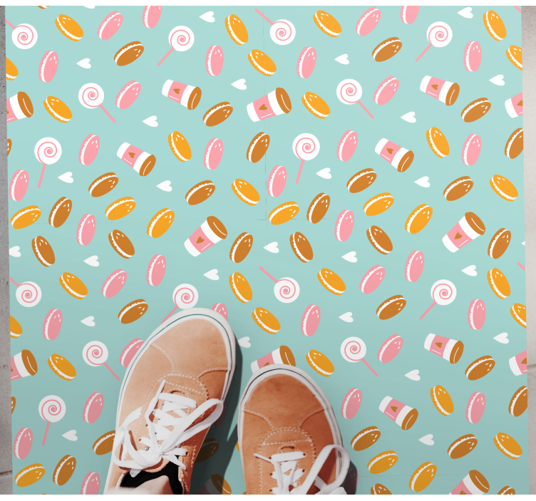 Deilige herligheter-kolleksjon Vinyl teppe flere barn - Tenstickers