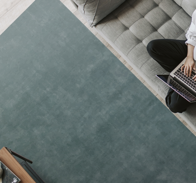 Dempet blågrønn fargetone marmor vinylteppe - Tenstickers