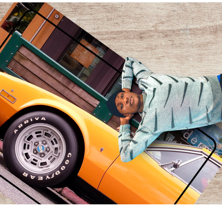 Detomaso pantera vinyl teppe vintage - Tenstickers