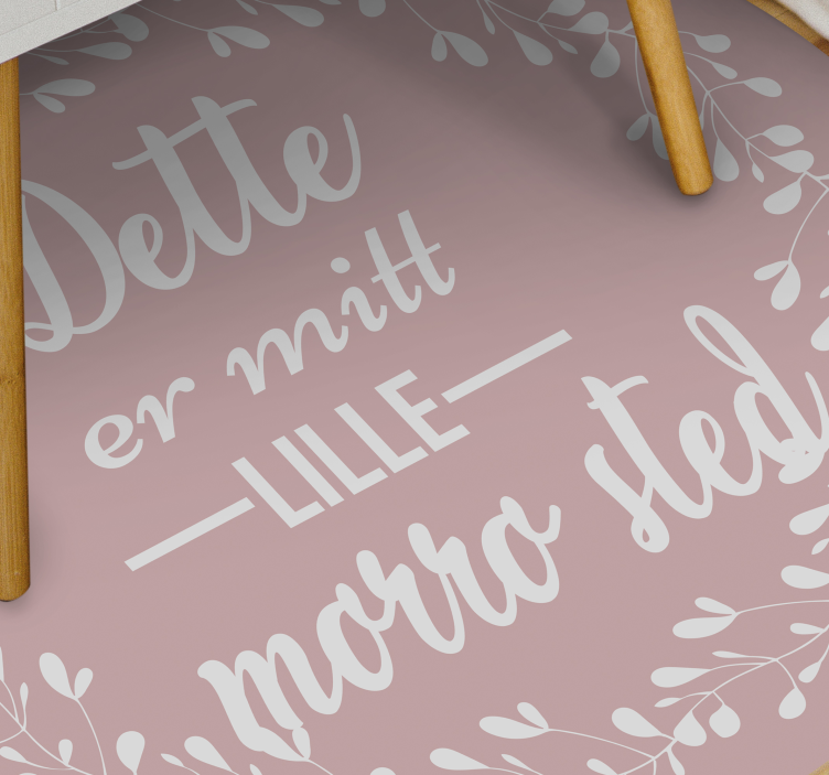 Dette er mitt lille lykkelige sted tilpassede vinyl teppe - Tenstickers