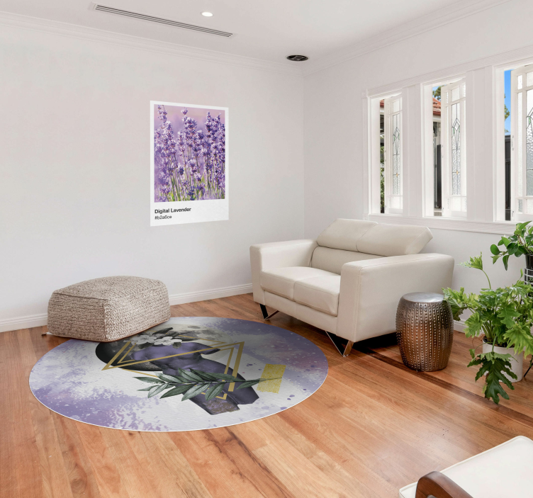 Digital collage moderne vinyl teppe - Tenstickers