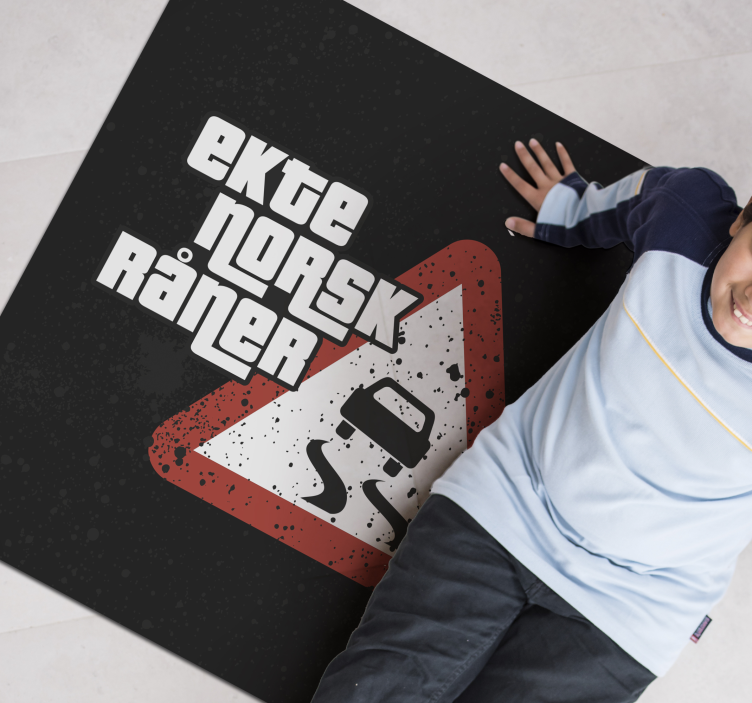 Ekte norsk raaner tilpasset vinyl teppe - Tenstickers