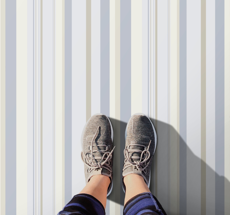 Elegant stripete motiv Vinyl teppe striper - Tenstickers