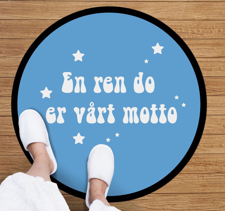 Et rent skåltekst vinyl teppe - Tenstickers