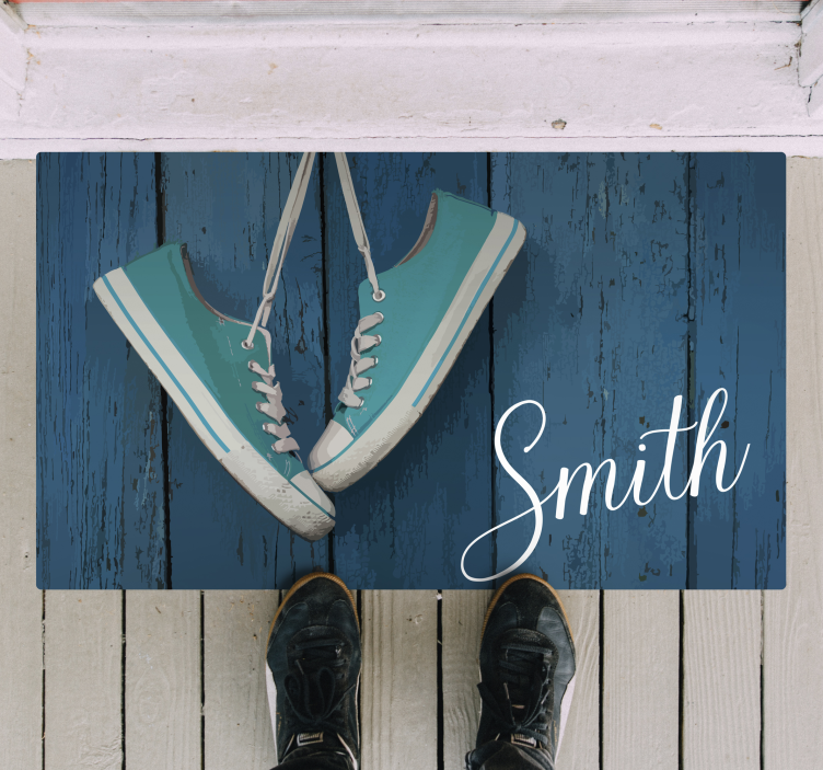 Familiens navn med personlig tilpasset matte - Tenstickers