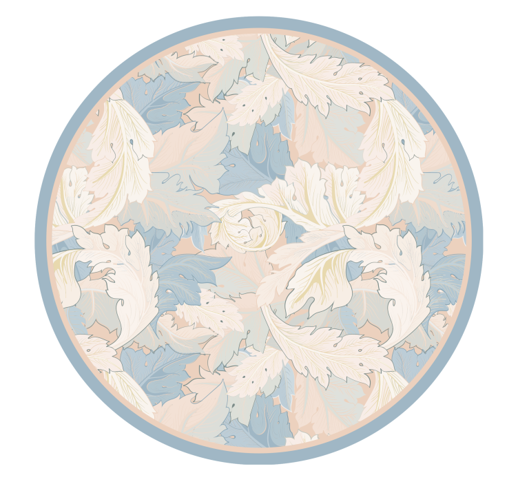 Fantastiske vintage blomster vintage vinyl teppe - Tenstickers