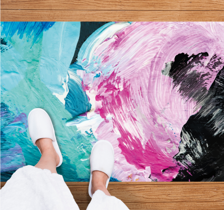 Et fargeklatt tekstur vinyl teppe - Tenstickers