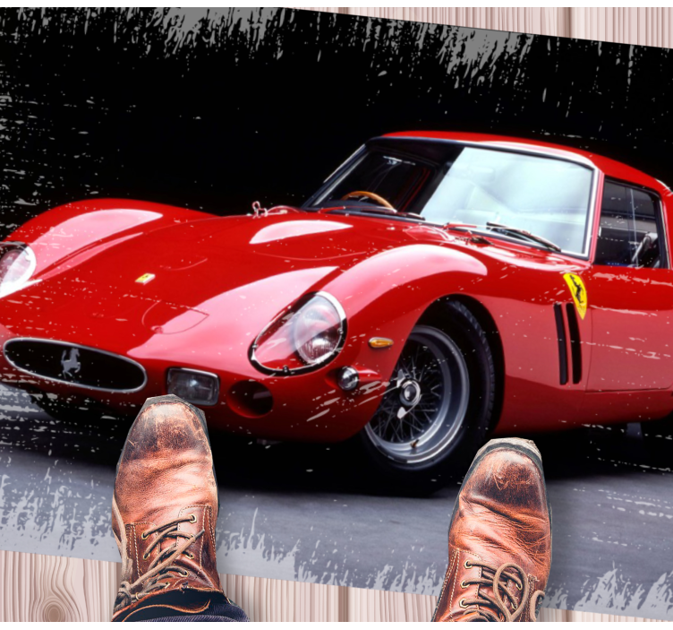 Ferrari 250 gto vinyl teppe vintage - Tenstickers