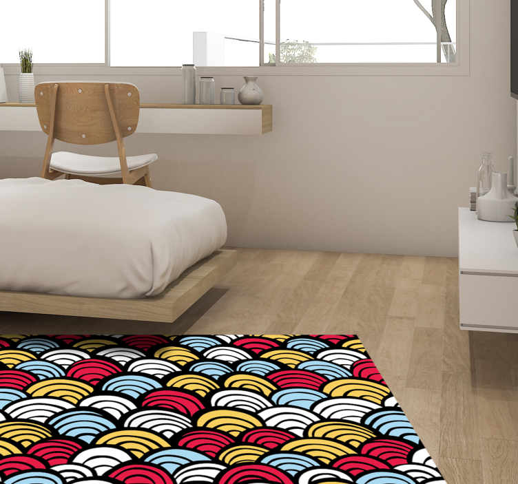 Fiskeskall dyretrykk vinylteppe - Tenstickers