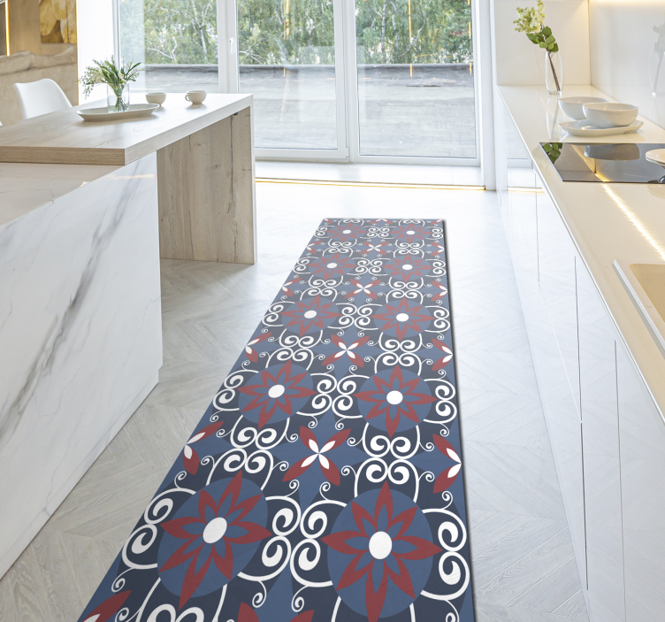 Fleur de lis beija fliseteppe - Tenstickers