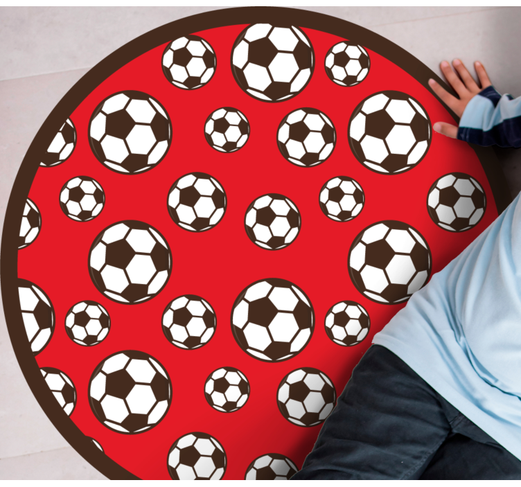 Fotballmotiv vinyl teppe spill - Tenstickers