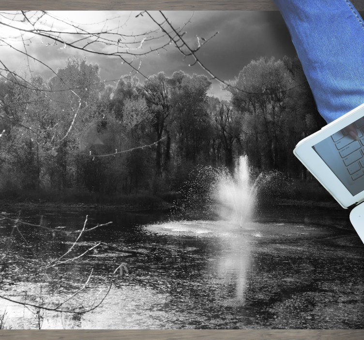 Fredelig utsikt over fossen vinyl teppe natur - Tenstickers