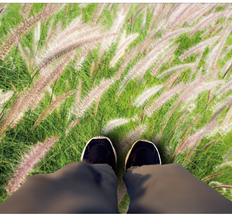 Frodig grøntområde vinyl teppe natur - Tenstickers
