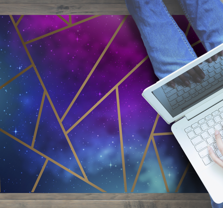 Galakse trekant fliser teppe - Tenstickers