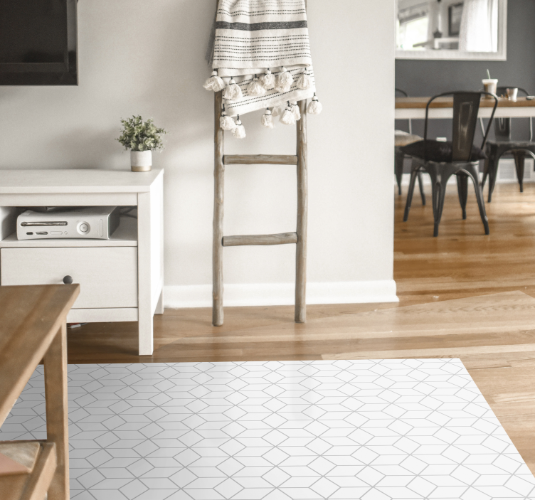 Geometrisk kubeillusjon vinyl teppe geometrisk - Tenstickers