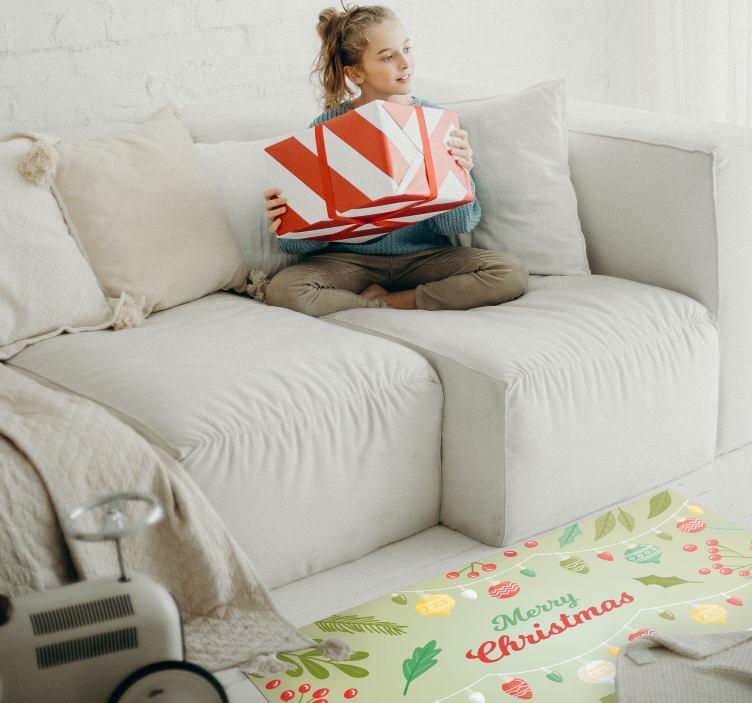 God jul og gaver juletre matte - Tenstickers