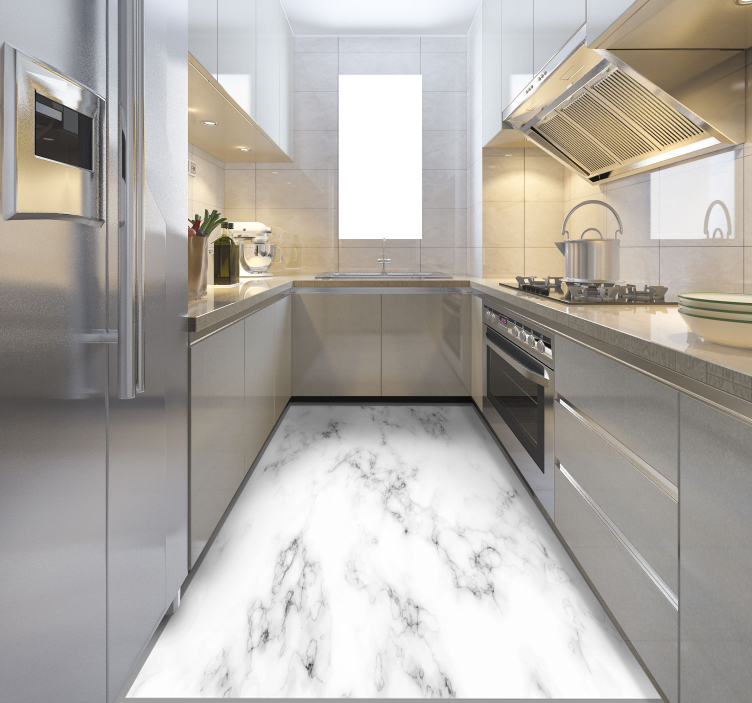 Gulvfliser i grå marmor - Tenstickers