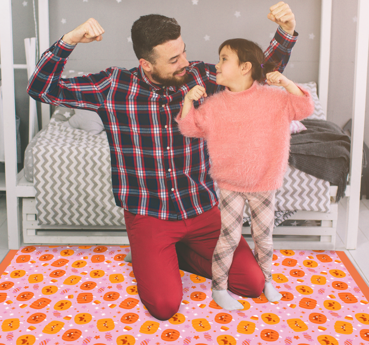 Gresskar motiv spredt Halloween vinyl teppe - Tenstickers