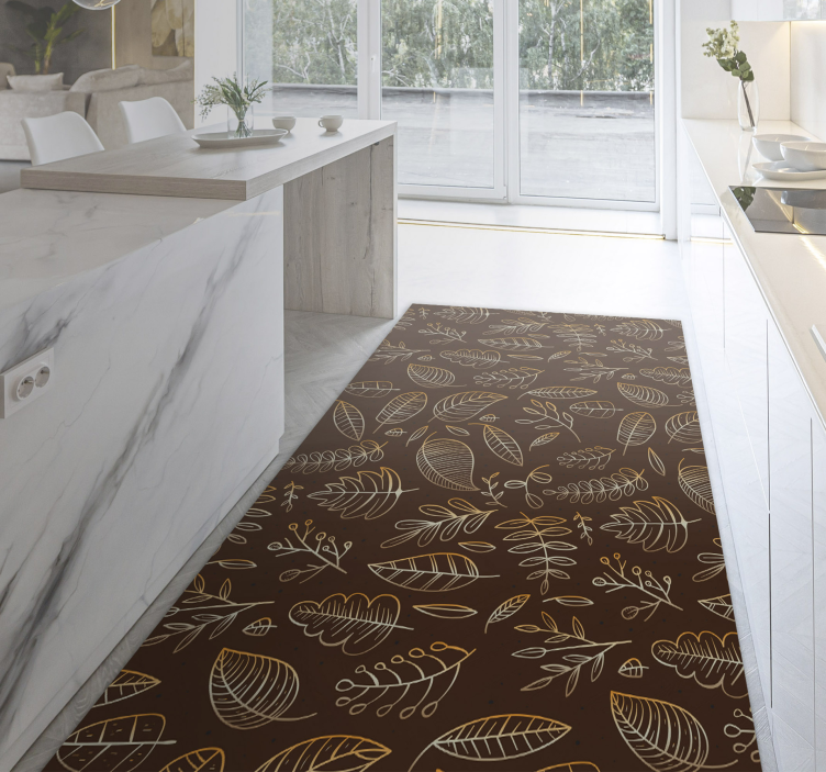 Gylden høst vintage teppe - Tenstickers