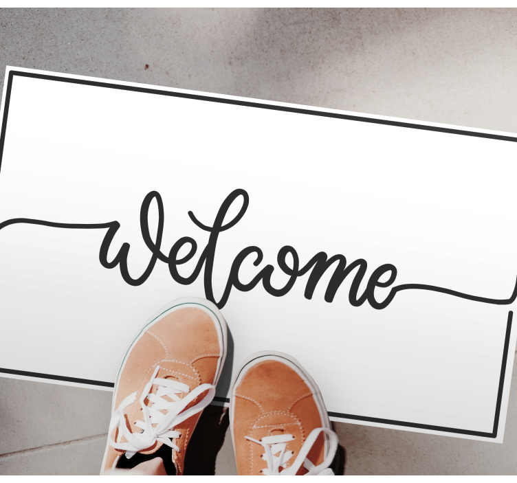 Elegant velkomst vinyl teppe mottak - Tenstickers