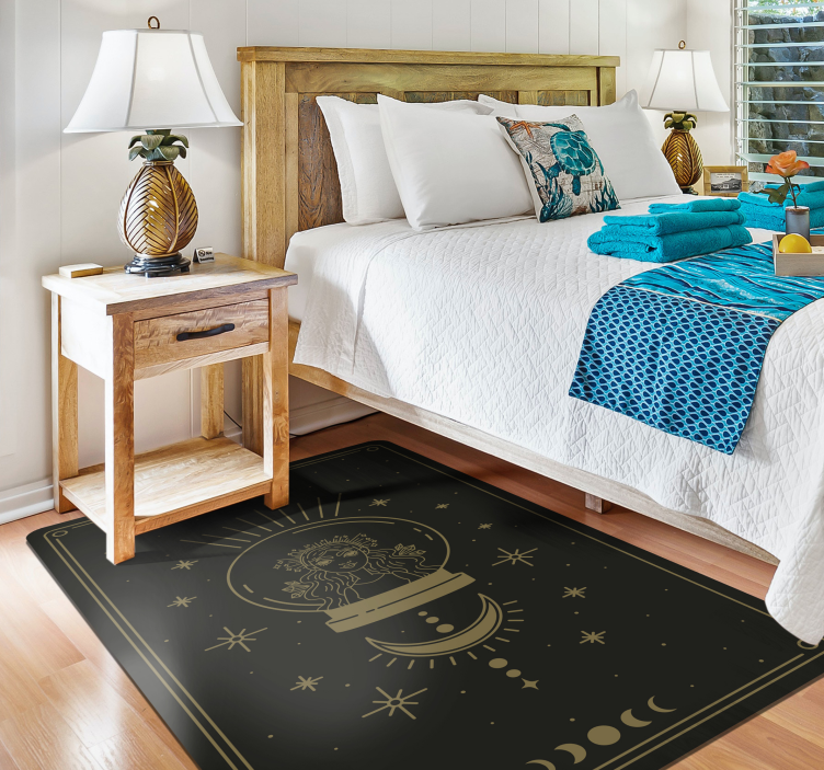 Himmelsk mandala vinyl teppe mandala - Tenstickers