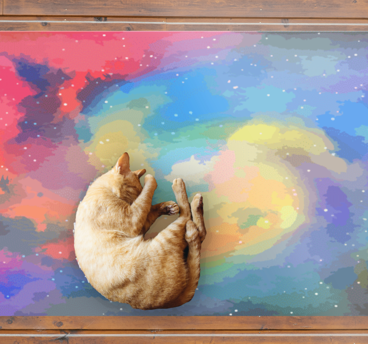 Himmelsk virvel vinyl teppe moderne - Tenstickers